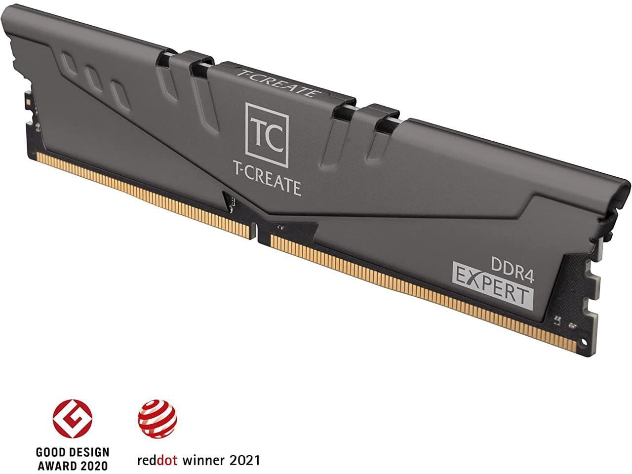 Team T-CREATE EXPERT 32GB (2 x 16GB) 288-Pin PC RAM DDR4 3200 (PC4 25600) Desktop Memory Model TTCED432G3200HC16FDC01