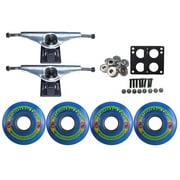 KRYPTONICS ROUTE Truck Wheel Pack 62mm BLUE Core 7.0 Silver