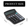 thumbnail image 5 of Desk Calculator For Office, Dual Power Large Display Basic Calculator Functions With Big Button And Financial Features For Home And Business Use (Black), 5 of 5