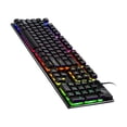 thumbnail image 1 of EIMELI Clavier Mécanique Coloré à Rétroéclairage Respirant Filaire pour Jeu 104 Pcs de Boutons Clavier Noir, 1 of 7