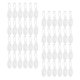 thumbnail image 1 of TABLETREANDS 100Ud Etiquetas Transparentes Para Ropa Con Versátiles Para Colgar Chaquetas, 1 of 8