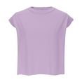 thumbnail image 4 of Wiyuqeen Athletic Sleeveless Tops for Women Crewneck Oversized Crop Tanks Solid Loose Fit Running Shirts Casual Sporty Tee Shirts, 4 of 9