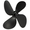 thumbnail image 3 of Ventilador de chimenea de 4 aspas, aspas de ventilador de estufa, repuestos, accesorios para estufas domésticas, color negro, 3 of 14