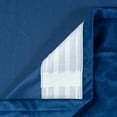 thumbnail image 5 of Chanasya Navy Blue Velvet Curtains Panel Set 2 -Piece - Classy Partial Blackout Curtain Room Darkening Curtains Drapes for Living Room Bedroom Patio- Window Treatment - 84 Inch Length Long - Navy Blue, 5 of 6