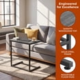 thumbnail image 4 of C Shaped End Table 2 PCS,C-Table for sofa,Side Table for Bedroom, Living Room, Home Office,Gray, 4 of 10