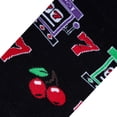 thumbnail image 3 of Crazy Socks Lucky 7 Slot Machine Crew Sock Casino Gaming Novelty Socks Size Large for Men & Women, 3 of 6