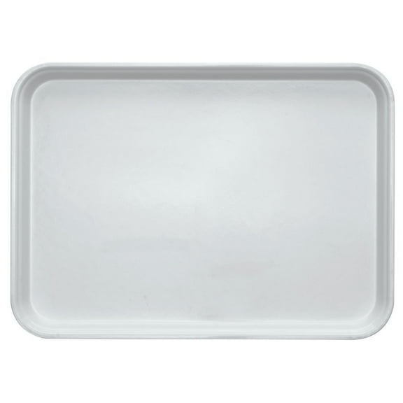 HUBERT® White Fiberglass Market Display Tray - 18" L x 13" W x 1" H