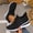Black, variant on Women's Rhinestone Thick Platform Sneakers - Height Increase Non-Slip PVC Sole, Breathable Low-Top Lace-Up Sneakers Suitable for Casual, Office, Casual Attire - - Versatile Footwear, Women Shoes