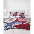 thumbnail image 2 of Full Size Quilt Bedding Set, Anniversary USA Reversible Summer Quilt 3 Pieces, 4th of July 1776-2026 American Flag Lightweight Bedspreads Coverlets with 2 Pillow Shams for All Seasons, 2 of 5