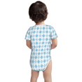thumbnail image 6 of Rocae Blue and White Squares for Baby Climbing Clothes Soft Baby Romper for Active Infants Comfortable and Breathable Crawling Jumpsuit Unisex Baby Outfit 9M, 6 of 8