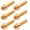 Golden, variant on Suodoka Premium M5x18mm Bicycle Stem Screw Bolt with Spacer High Strength Steel Bike Steering Handlebar Parts Replacement for Mountain Road Bikes Golden (0.7 inches / 18 mm) 6 Pcs