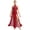 Burgundy, variant on Raenseen Lyrical Dance Dress for Women Sleeveless Keyhole Back Split Dress Ballet Dancewear Blue S
