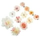 thumbnail image 1 of 12 piezas de clips para el cabello con flores falsas, accesorios para el cabello de flores para mujeres y niñas, rosa y blanco, 1 of 7