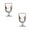 B, variant on Vintage Lemon Pattern Juices Glasses Set Of 4 Sturdy 360ml Glass Cups For Cocktails Water Decor Party Essential
