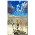 thumbnail image 2 of Leopard Feeding on Tree Trunk - Extra Large African Canvas Art Print, 2 of 3