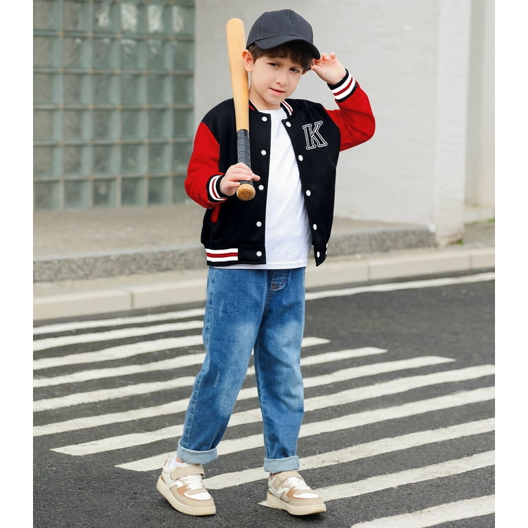 Aideaone Kids Baseball Jacket in Bold Colors photo 3