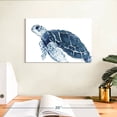 thumbnail image 3 of Elephant Stock Turtle In The Blues Wall Art - Horizontal Canvas Wall Art - Living Room Wall Decor - Animal Canvas - Blue And White Decor By Elizabeth Medley - 12" x 8", 3 of 8