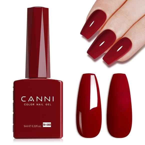 Esmalte de uñas en gel CANNI Red High Gloss Soak Off UV 15 ml