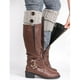 thumbnail image 4 of Calentadores de pierna cortos de calcetín de s de bota de cálido de invierno para mujer Gris Salvador Manguito de bota corto para mujer, 4 of 5