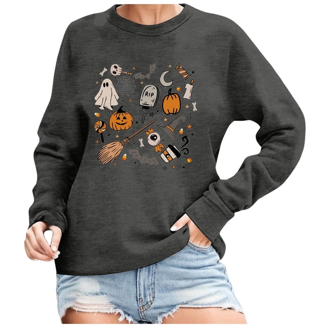 VBARHMQRT Mama Sweatshirt Ladies' Loose Top Cute Print Hoodie