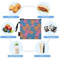 thumbnail image 5 of Dailycode Reusable Ziploc Bags Leakproof Sandwich Snack Freezer Bags Groovy Retro Daisy Flower 3 pack, 5 of 7