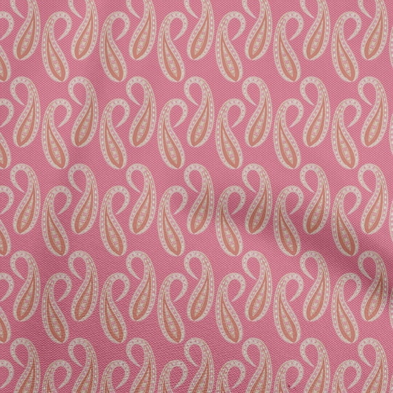 oneOone Cotton Cambric Pink Fabric Asian Traditional Sewing Craft Projects Fabric Prints By Yard 42 Inch Wide