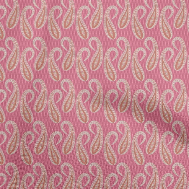 oneOone Cotton Cambric Pink Fabric Asian Traditional Sewing Craft Projects Fabric Prints By Yard 42 Inch Wide