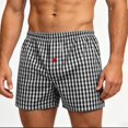 thumbnail image 2 of JTSRKL Plaid Lounge Shorts for Men Drawstring Elastic Waist Loose Relaxed Homewear Pajama Pants Casual Daily Comfort Leisure Bottoms, 2 of 7