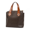 thumbnail image 3 of Pre-Owned Celine Brown Vintage Zip Tote Handbag Macadam Coated Canvas, 3 of 9