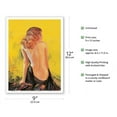thumbnail image 2 of Feminine Glamour Art - Front Cover College Humor Magazine May 1932 - Vintage Pin Up Girl by Rolf Armstrong c.1932 - Master Art Print (Unframed) 9in x 12in, 2 of 4