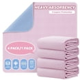 thumbnail image 2 of Set of 1/4 Containing Bed Pads Measuring 34X52 Inches, Designed to Be Washable And Waterproof, Offering Robust Absorbency And Leakproof, 2 of 14