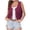 Wine, variant on JULMCOMO Faux Suede Vest Tops for Women Fringe Button Down Sleeveless Casual Vest Jacket Cropped Cowboy Western Jacket Khaki M