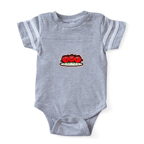CafePress - Singing Tomatoes - Cute Infant Baby Football Bodysuit