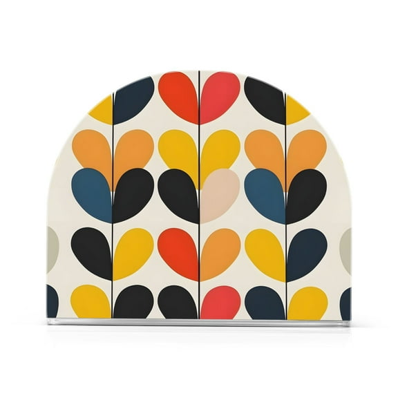 Ryvnso Abstract Leave Heart Acrylic Napkin Holder Table Kitchen Paper Tissue Organization 1 Pack