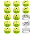 thumbnail image 1 of Hilo para desbrozadora YWTESCH compatible con Ryobi One Plus, 11 ft, 0.08 in, 1 of 7