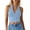 Light Blue, variant on Women's Short Strapless Halter Neck Top with Heart-Shaped Cutout at the Front and Open Back Going Out Crop Vest Tops