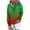 Green, variant on Jinhomg Womens Trendy Hooded Sweatshirt Long Sleeve Gradient Color Tops Fall Casual Cozy Quarter Button Up Sweatshirts with Kangaroo Pocket Green S