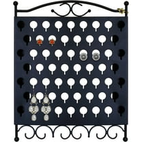 Mango Steam Black Metal Hanging Wall-Mounted Jewelry & Earring Storage Organizer