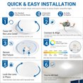 thumbnail image 5 of Mainstays 13 Inch Flush Mount LED Ceiling Light with 5CCT Selectable Color Temperatures (2 Pack), 5 of 6