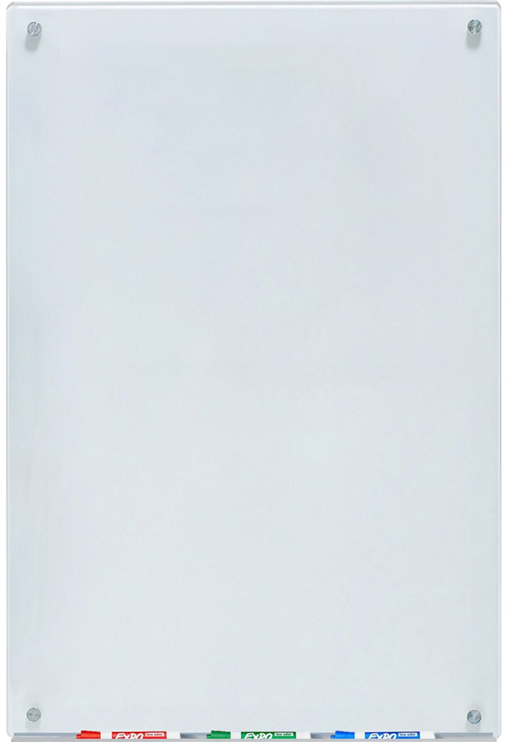 Audio-Visual Direct Whiteboard Glass Dry-Erase Board Set - 23 5/8 " x 35 1/2" - (Non-Magnetic)