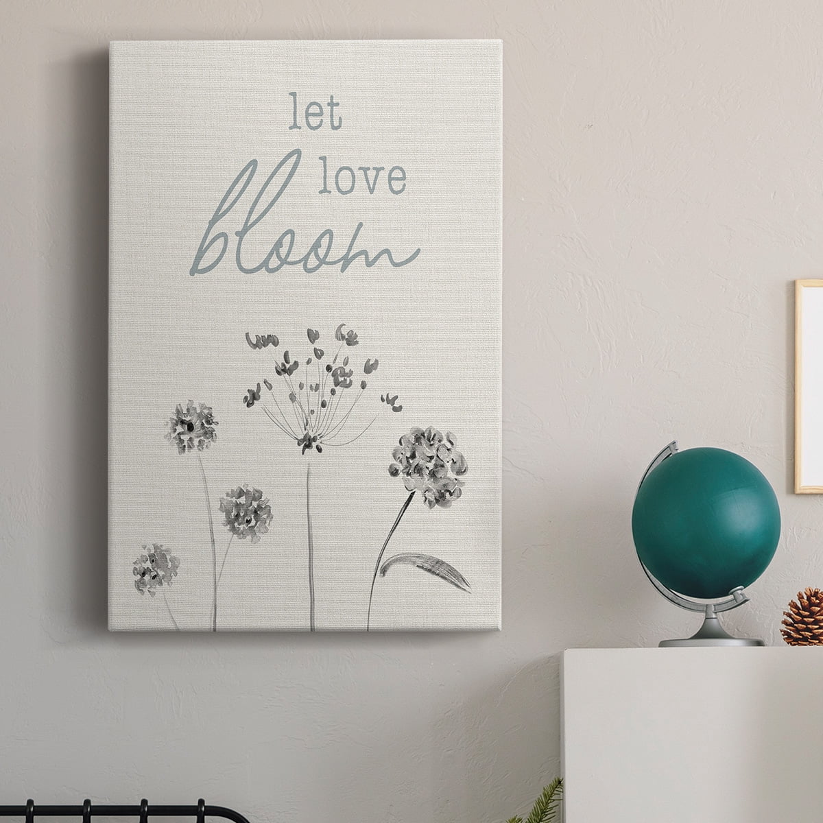 Let Love Bloom Premium Gallery Wrapped Canvas - Ready to Hang