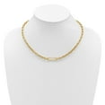 thumbnail image 3 of 14K Polished Fancy Elongated Oval Link Necklace, 3 of 4
