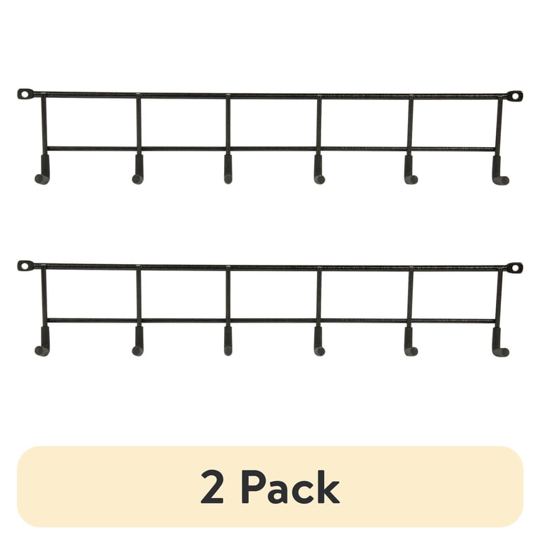 Hyper Tough Screw Mounted Multi-Hook Rack, 2-Pack photo 1