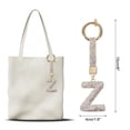 thumbnail image 2 of Encanto de letra Z de Uxcell, encanto de alfabeto de rhinestone para hacer joyas, blanco, 2 of 6