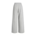 thumbnail image 4 of Lenpel Loose Wide Leg Sweatpants Women Baggy High Waisted Lounge Drawstring Trousers Comfy Trendy Casual Joggers, 4 of 7