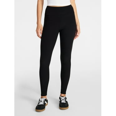 No Boundaries Ribbed Ankle Leggings, 27.5'' Inseam, Women's XXS-XXL
