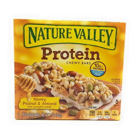 General Mills Protein Honey Peanut&Almond Chewy Bars ( 4 Pack)