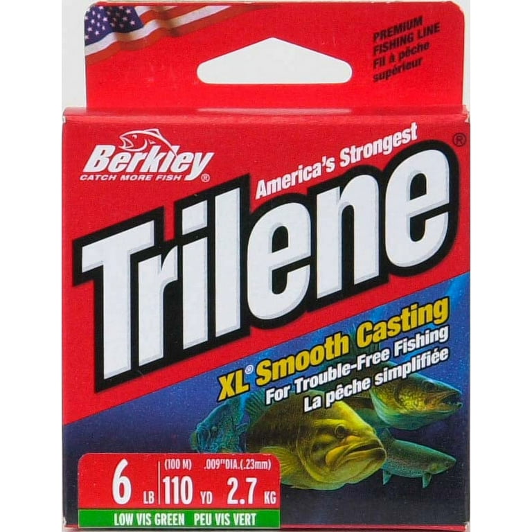 Berkley Trilene® XL®, Low-Vis Green, 6lb | 2.7kg Monofilament Fishing Line