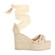 thumbnail image 2 of Alpargata De Plataforma Anna Con Yute Ajuste Estilizado Lona Capuchino Para Mujer, 2 of 5