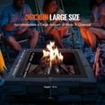 thumbnail image 3 of Fire Pit Ring Square 42x42 in Outer Steel Liner DIY Campfire Ring Firepit, 3 of 7